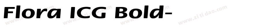 Flora ICG Bold字体转换